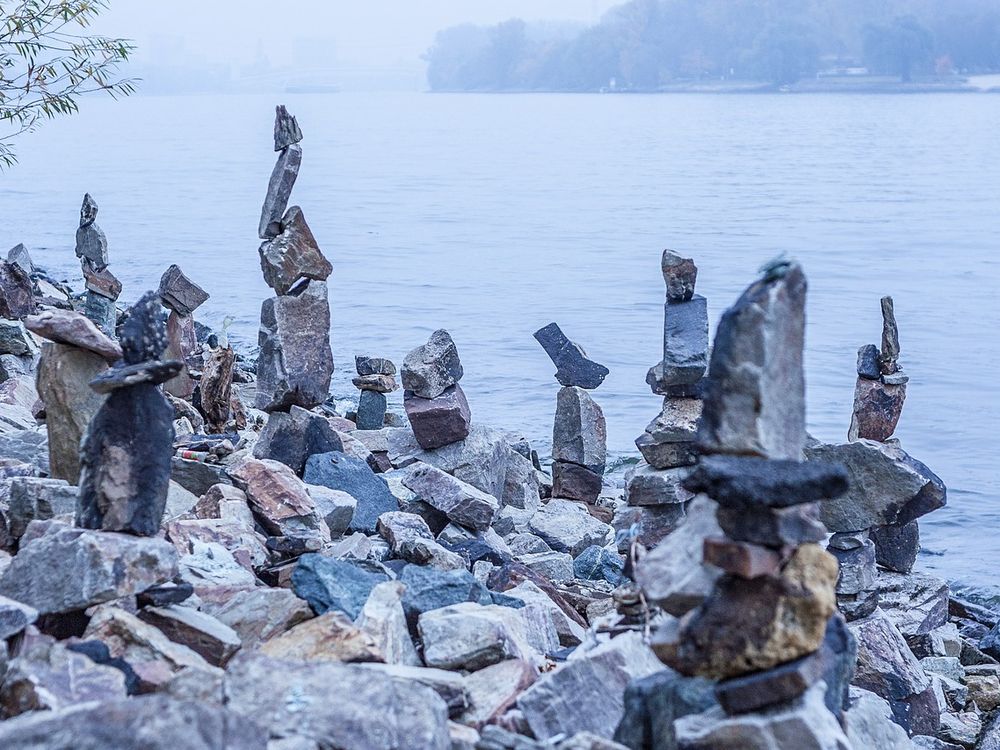 stone cairns