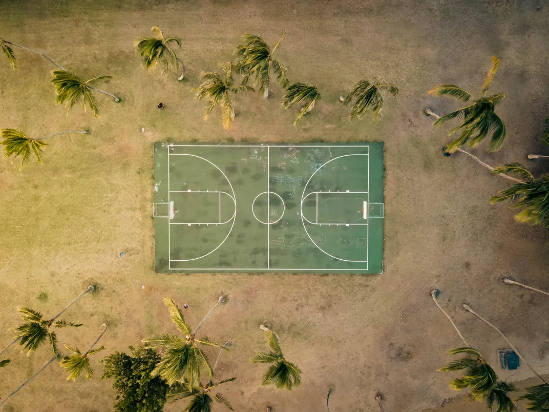A Hula Basketball Court