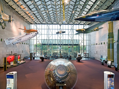 The main gallery of the National Air and Space Museum today....