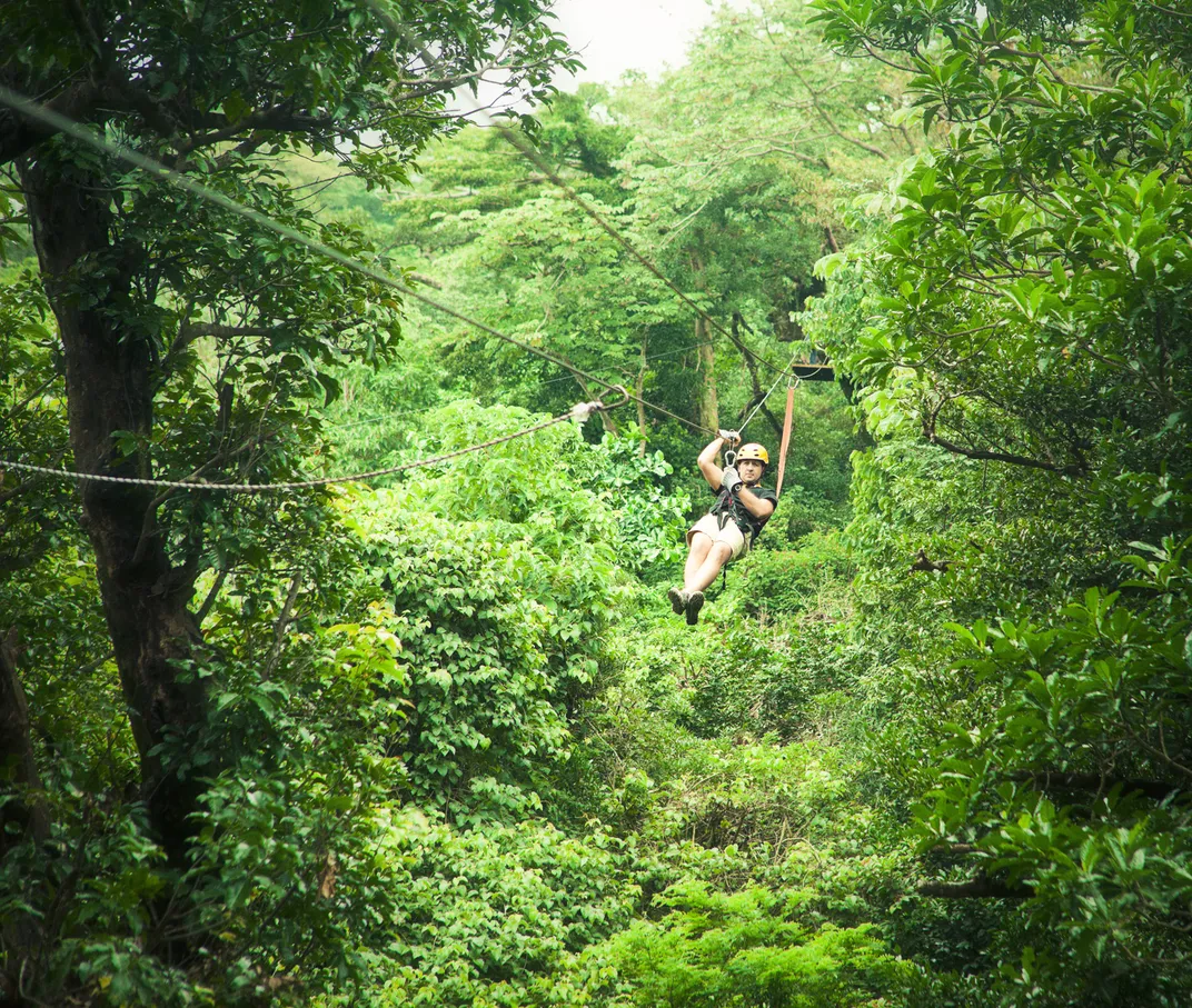 Zip-line adventure in Costa Rica