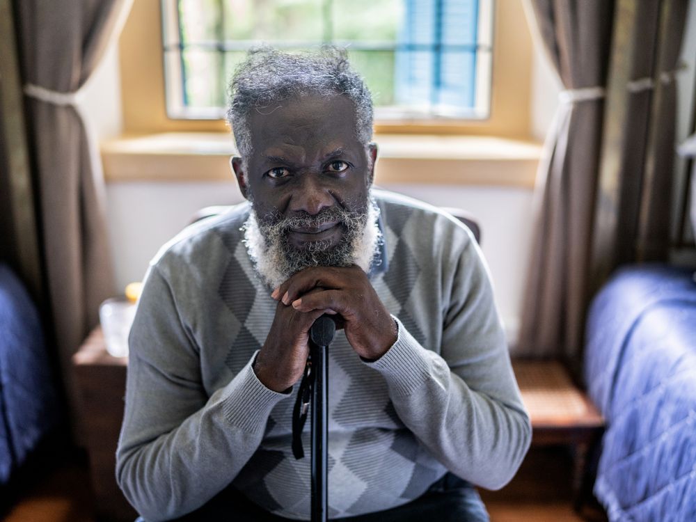 Elderly man sitting