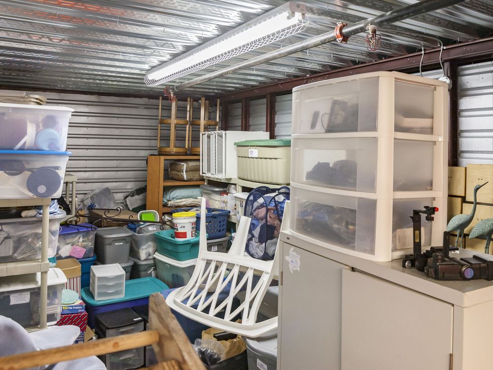 Messy storage locker