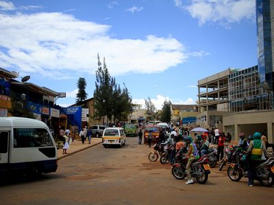 A street scene in Kigali. The city's population is expected to nearly triple by 2020.