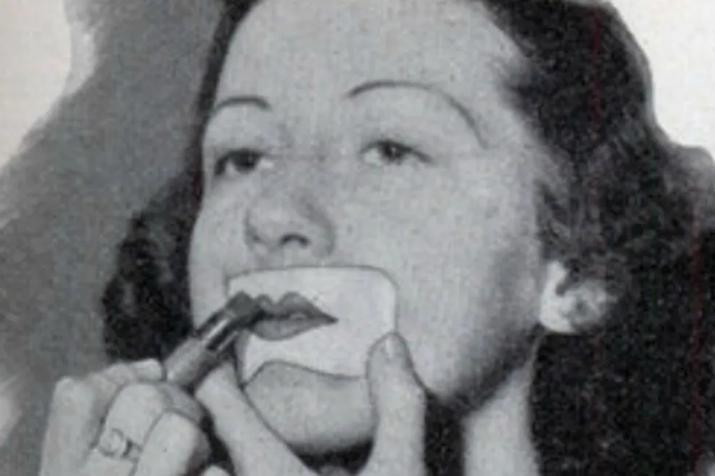 Lipstick stencil, 1920s