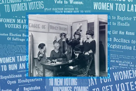 The League of Women Voters led registration efforts across the country.