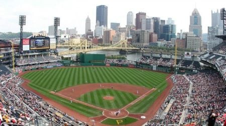 The Pittsburgh Pirates’ stadium, PNC Park, is one of the favorites in America and has become a strong tourist draw for ballpark fanatics.