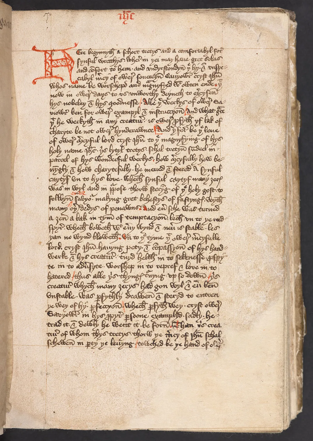 The opening page of The Book of Margery Kempe​​​​​​​