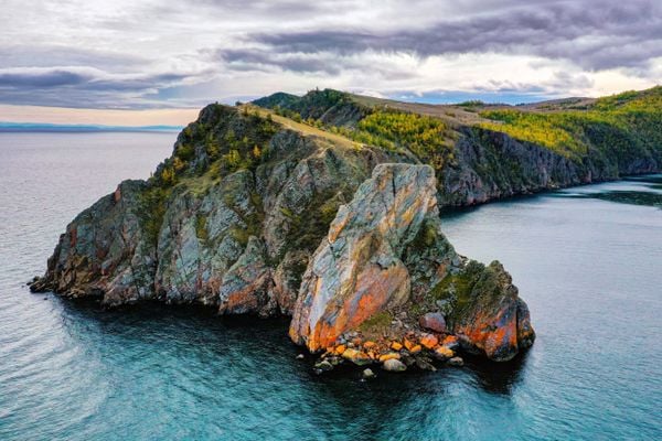 Cape Khoboy is the northern tip of Olkhon Island on Lake Baikal. thumbnail