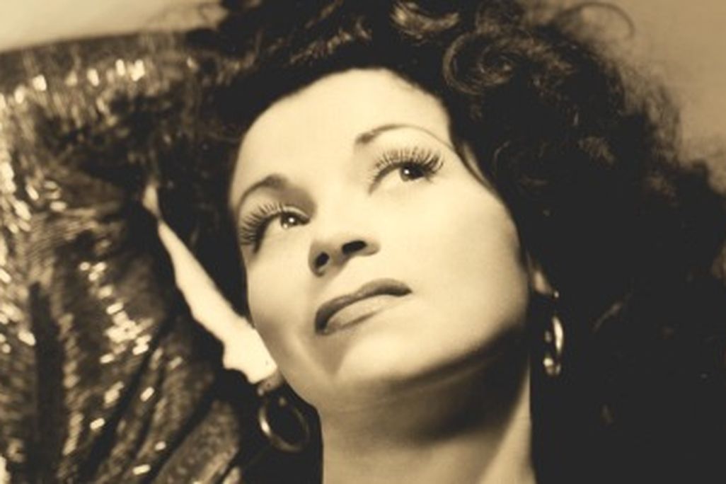 Performer Diosa Costello, honored at a donation ceremony last week