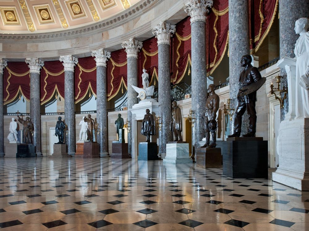 Old House Chamber, designated as National Statuary Hall by Lincoln in July 1864
