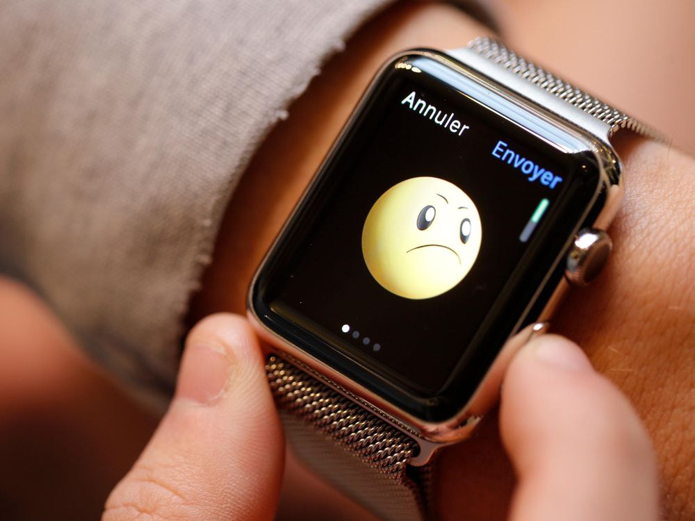 Sad face Apple Watch