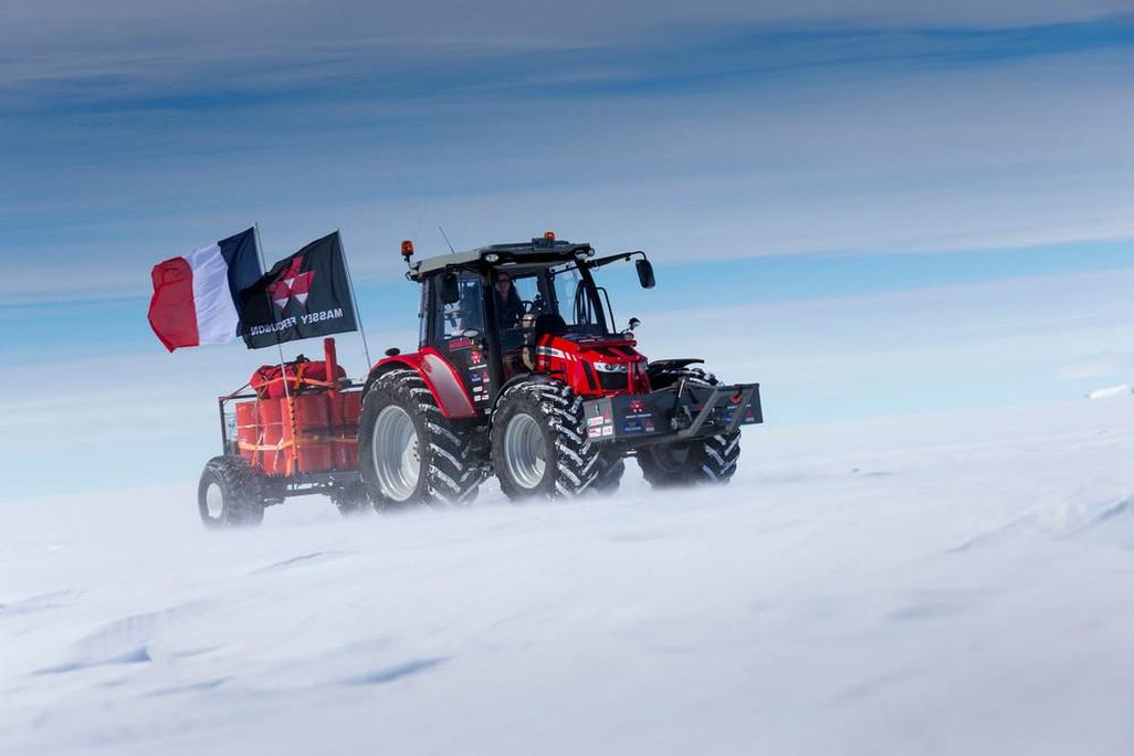 Tractor in Antarctica