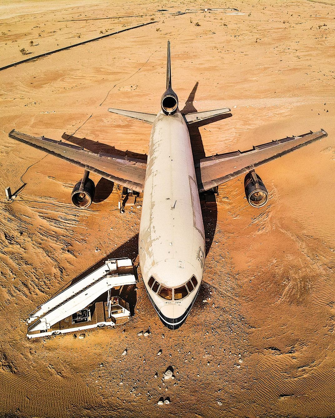 TriStar L-1011 in desert