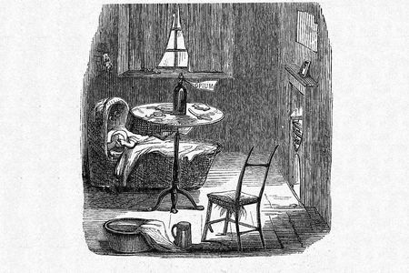 This cartoon from Harper's Weekly depicts how opiates were used in the 19th century to help babies cope with teething.