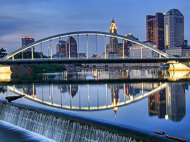 Main Street Bridge in Columbus, Ohio.