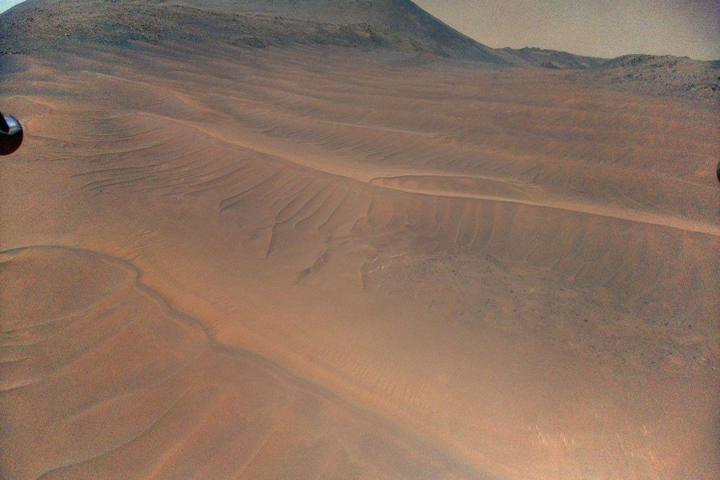 aerial view of mars' surface
