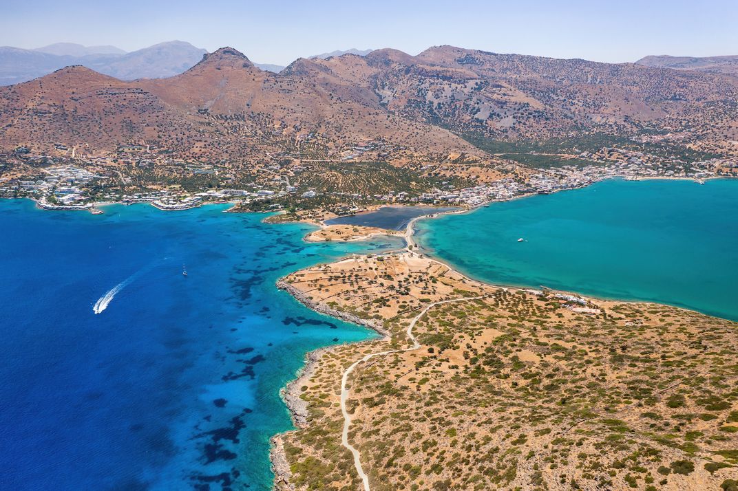 Elounda salt pans, Crete