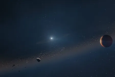 While many white dwarfs are surrounded by the rocky debris of planets destroyed during their red giant phase, only a few have been found with planets intact.