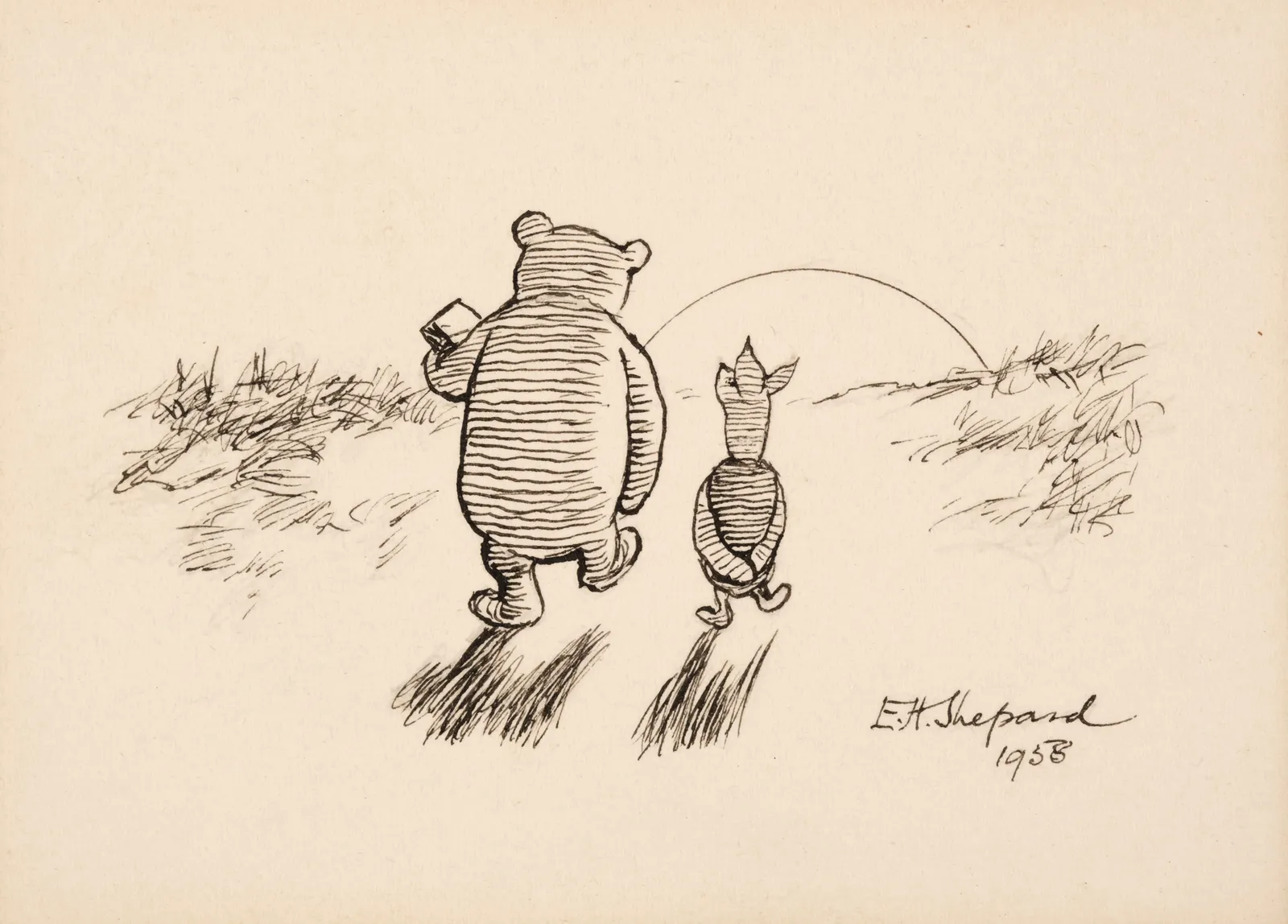 A 'Winnie-the-Pooh' Drawing Sets a New Auction Record for a Book  Illustration