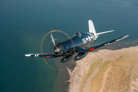 A restored FG-1D Corsair is typical of the aircraft that participate in the National Aviation Heritage Invitational.