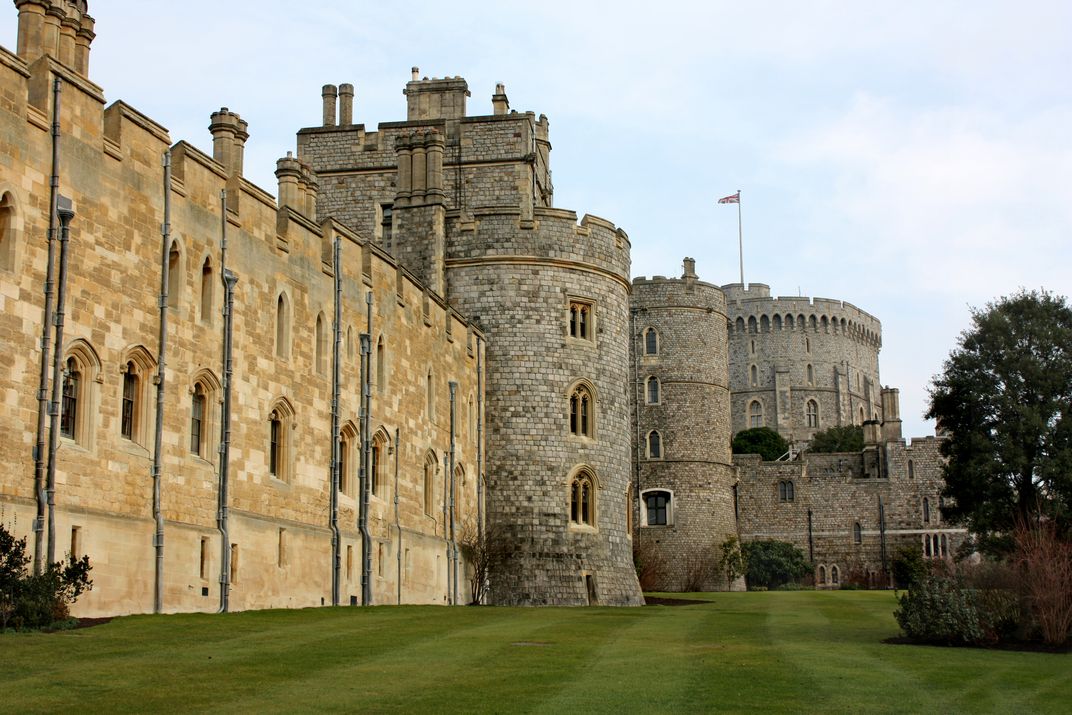 The walls of Windsor Castle