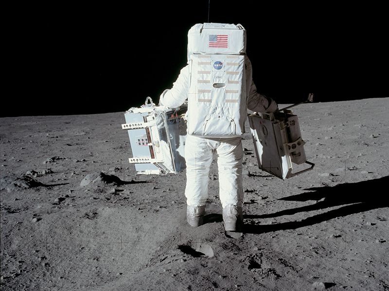 Buzz Aldrin on Moon