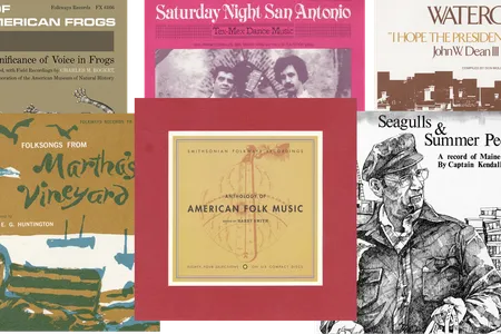 Illustration by&nbsp;Nina&nbsp;Goldman / Images via Smithsonian Folkways Records