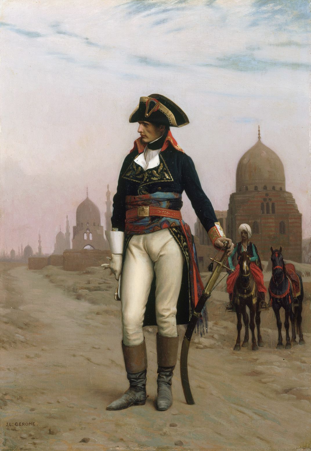 An 1863 painting of Napoleon in Cairo