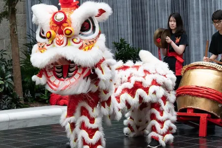 A picture of Lunar New Year festivities in a previous year. 