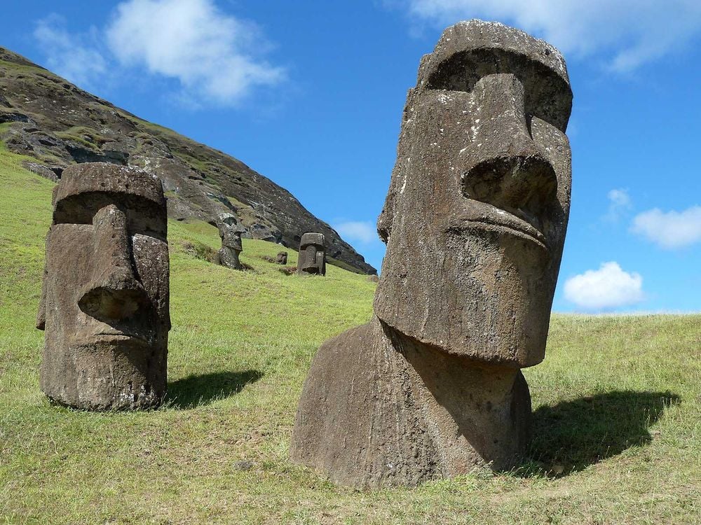 Statues on Easter Island