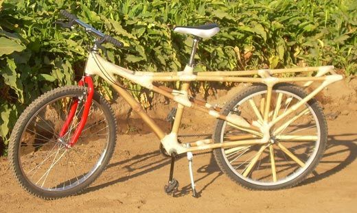 Bamboo cargo bike