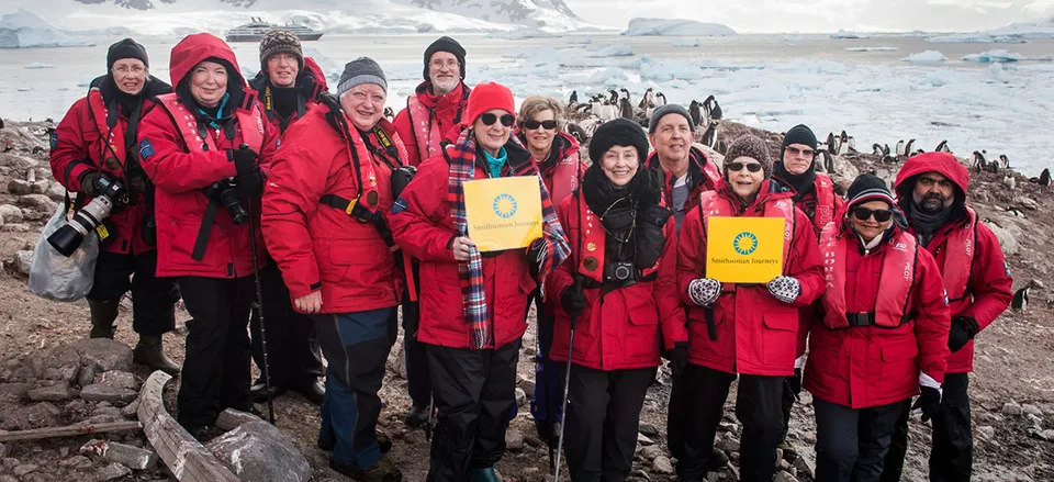  Smithsonian travelers and expert Jim Zimbelman in Antarctica 