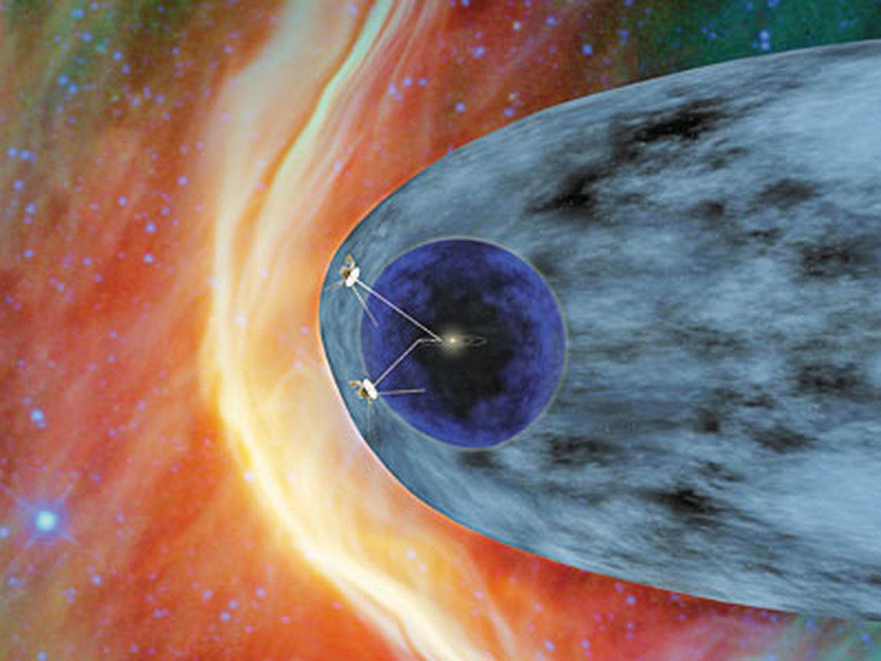 Probe Leaving Solar System