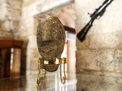 The newly-discovered limestone statuette is over 4,500 years old.