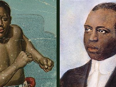 Jack Johnson, left, fought Jim Jeffries for more than the undisputed heavyweight title; Scott Joplin aspired to more than "King of Ragtime" renown.