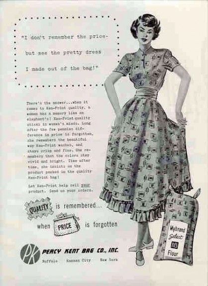 Sack dress, 1949