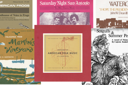 Illustration by&nbsp;Nina&nbsp;Goldman / Images via Smithsonian Folkways Records