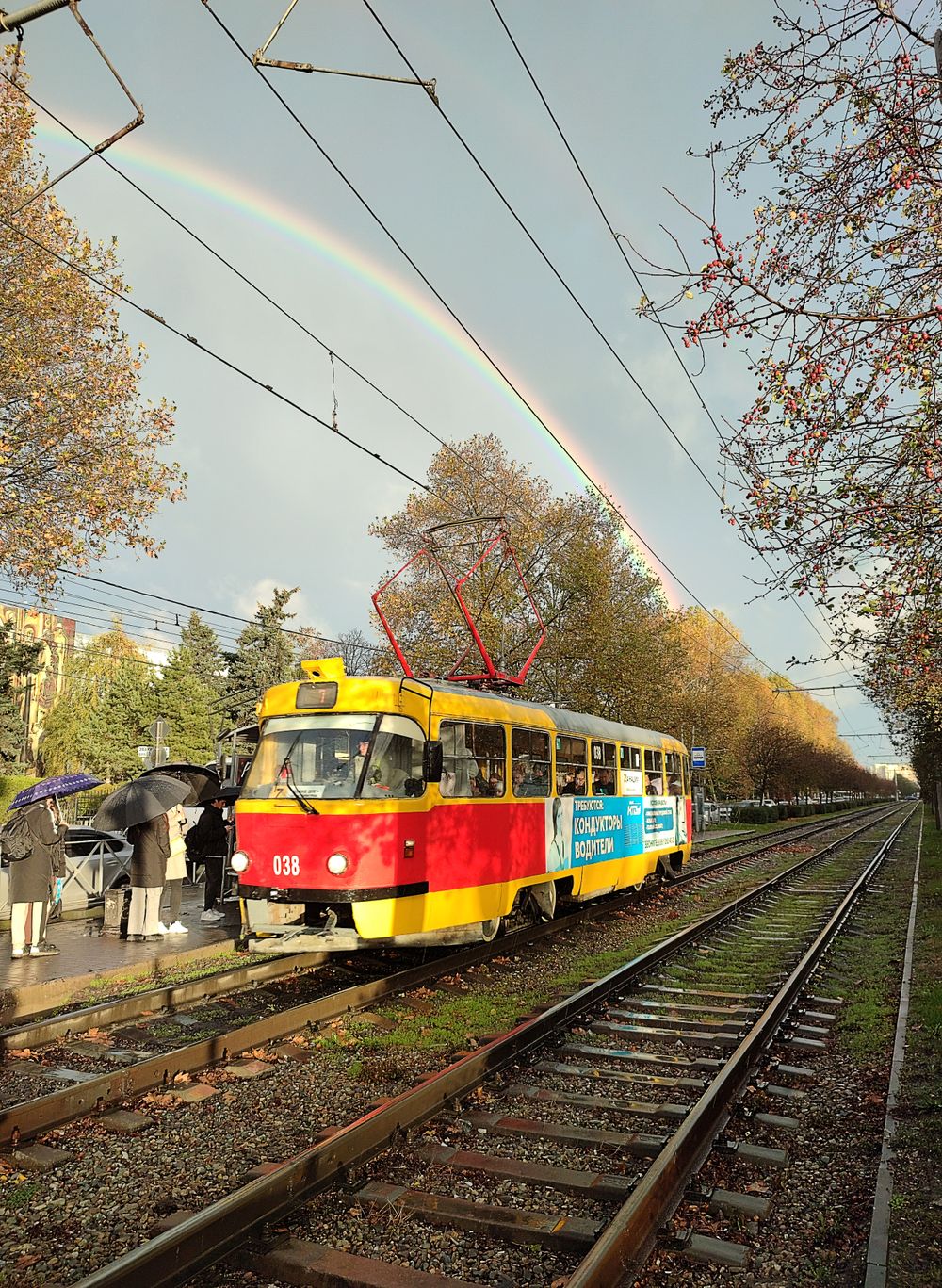 It was a beautiful Sunday day, which gave me and all the residents of my city a magnificent rainbow - such a rare phenomenon for our region in November!