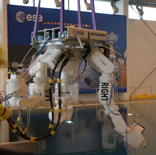 ESA's "Eurobot" goes for a dip.