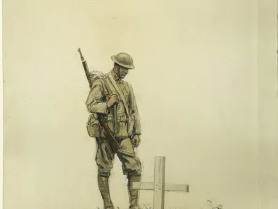 This Riveting Art From the Front Lines of World War I Has Gone Largely Unseen for Decades image