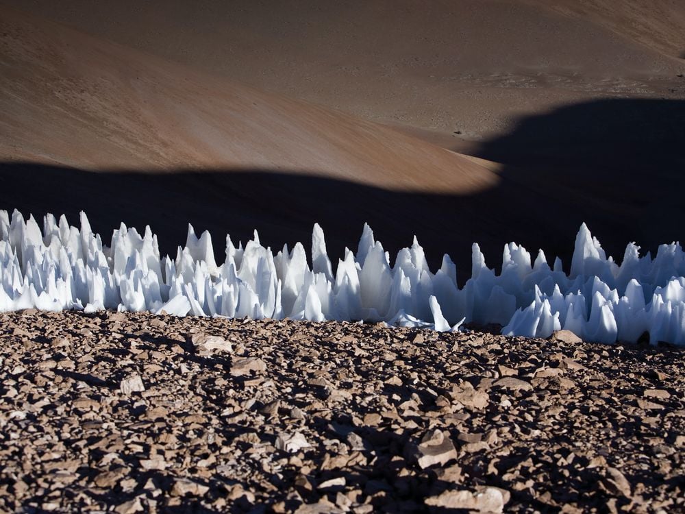 penitent ice formations