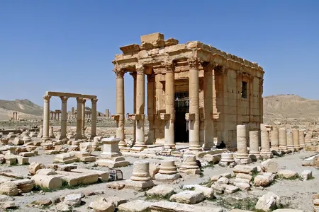 Palmyra's Temple of Baalshamin, which was targeted by ISIS.
