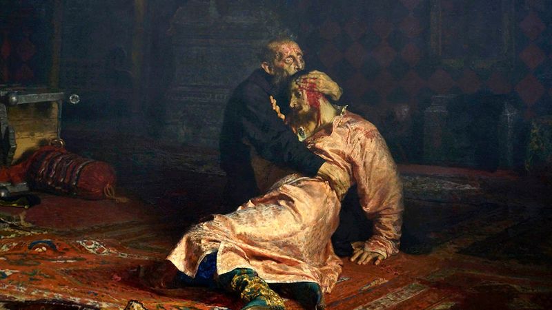 paintings like ivan the terrible and his son