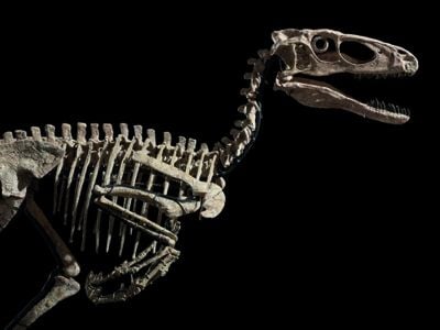 Hector the&nbsp;Deinonychus skeleton