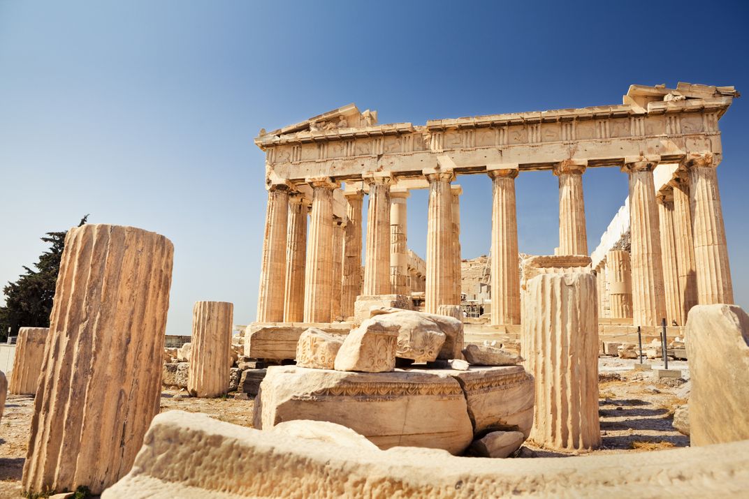 The Parthenon, on the Acropolis