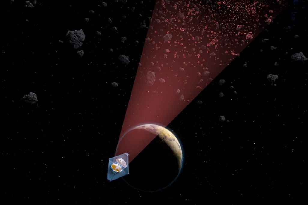 JWST looks out past Earth toward asteroids