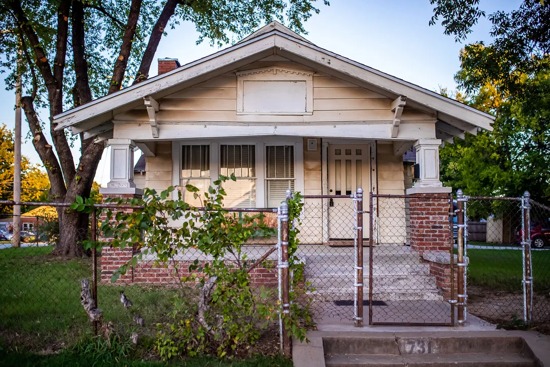 The exterior of the Outsiders House Museum