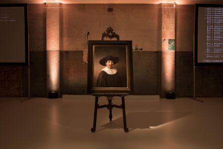 Every single one of the 148 million pixels in this portrait was based on Rembrandt's body of work. 