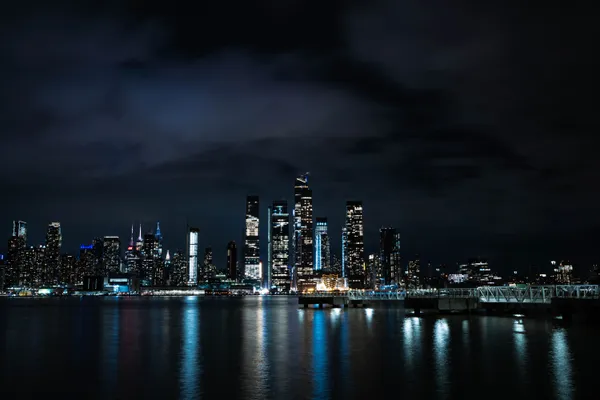 View of NYC Skyline at Nighttime thumbnail