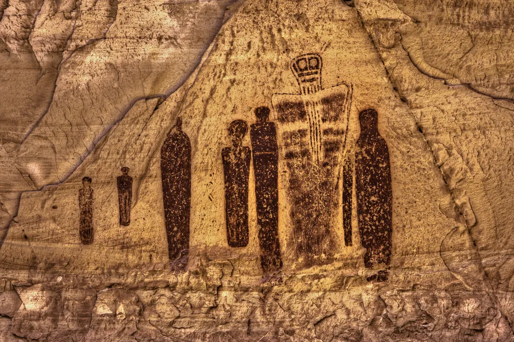Barrier Canyon style rock art